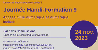 La chaîne Handi-UPVM3 permet de sensibiliser, former toutes personnes désirant participer à une société inclusive. Source: [https://pod.univ-montp3.fr/handi-upvm3/](https://pod.univ-montp3.fr/handi-upvm3/).