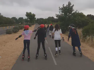 Randonnée en roller avec l'association ANSA le 1er juin 2025.